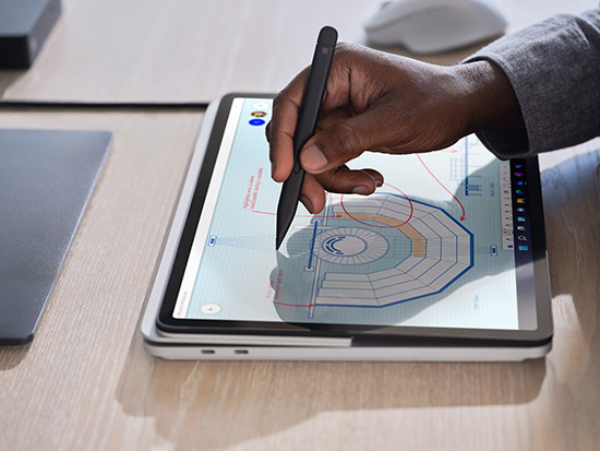 画像：Surface Laptop Studio （３）スタジオモード
