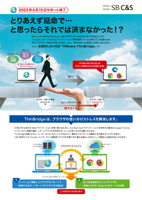 IE サポート終了に対応するThinBridge